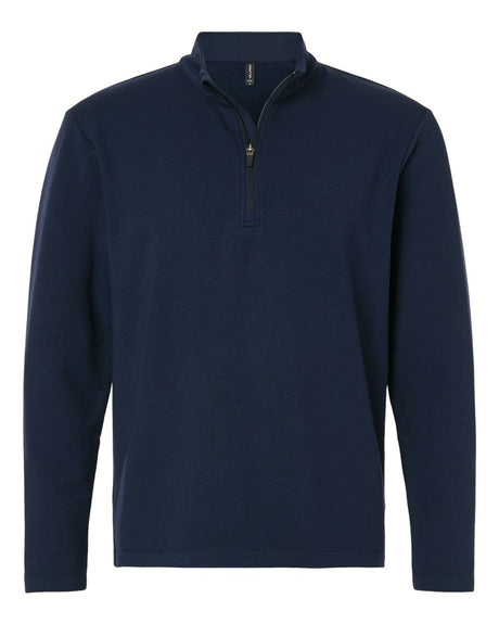 AllPro Men's Stretch Quarter-Zip Fleece Pullover. STF870 - Navy