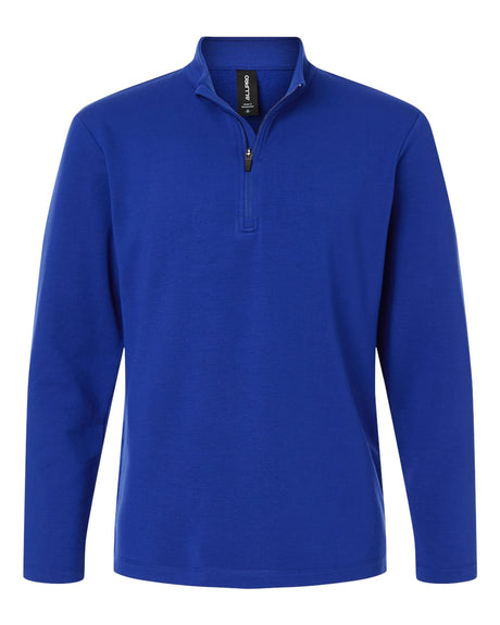AllPro Men's Stretch Quarter-Zip Fleece Pullover. STF870 - Royal