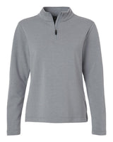 AllPro Women's Stretch Quarter-Zip Fleece Pullover. STF870L - Heather Steel