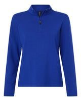 AllPro Women's Stretch Quarter-Zip Fleece Pullover. STF870L - Royal