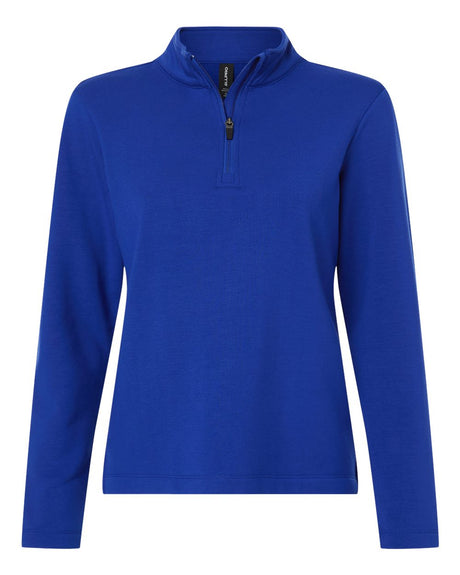 AllPro Women's Stretch Quarter-Zip Fleece Pullover. STF870L - Royal