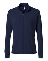 Adidas Women's Performance Textured Full-Zip Jacket. A1015 - Collegiate Navy