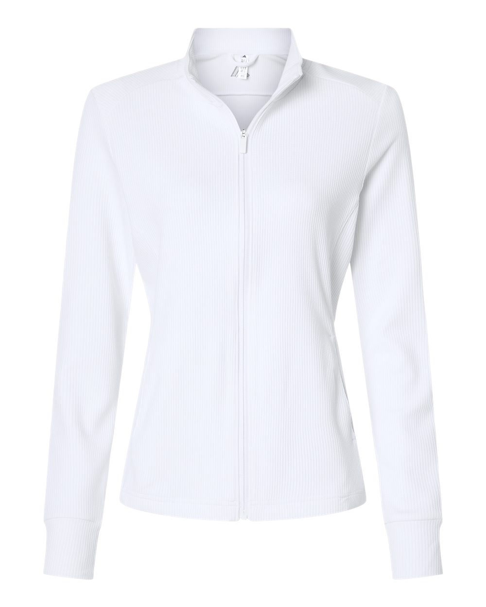 Adidas Women's Performance Textured Full-Zip Jacket. A1015 - White