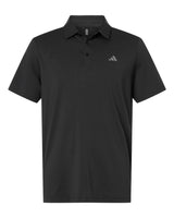 Adidas Men's Performance Textured Polo. A2024 - Carbon/ Black
