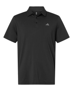 Adidas Men's Performance Textured Polo. A2024 - Carbon/ Black
