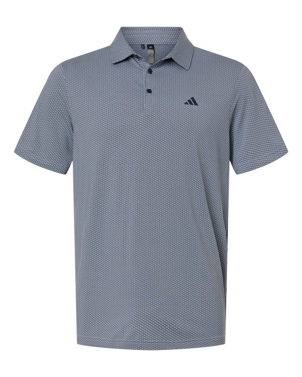 Adidas Men's Performance Textured Polo. A2024 - White/ Collegiate Navy