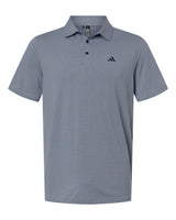 Adidas Men's Performance Textured Polo. A2024 - White/ Collegiate Navy