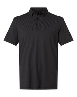 Adidas Men's Ultimate365 Pencil Stripe Climacool Polo. A2026 - Carbon/ Black