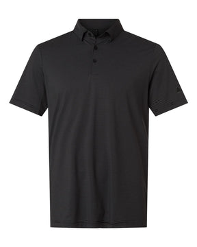 Adidas Men's Ultimate365 Pencil Stripe Climacool Polo. A2026 - Carbon/ Black