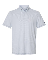 Adidas Men's Ultimate365 Pencil Stripe Climacool Polo. A2026 - White/ Collegiate Navy