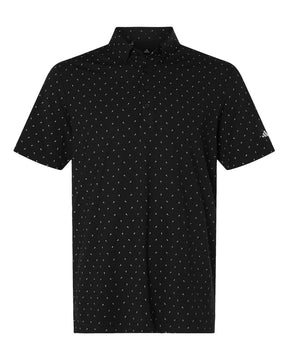 Adidas Men's Ultimate365 Micro Print Polo. A2028 - Black