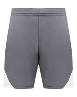 Augusta Sportswear Men's Step-Back Basketball Shorts. 1736 - Graphite/ White