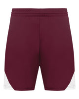 Augusta Sportswear Men's Step-Back Basketball Shorts. 1736 - Maroon/ White