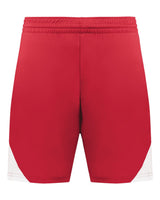 Augusta Sportswear Men's Step-Back Basketball Shorts. 1736 - Red/ White