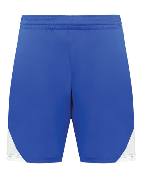 Augusta Sportswear Men's Step-Back Basketball Shorts. 1736 - Royal/ White