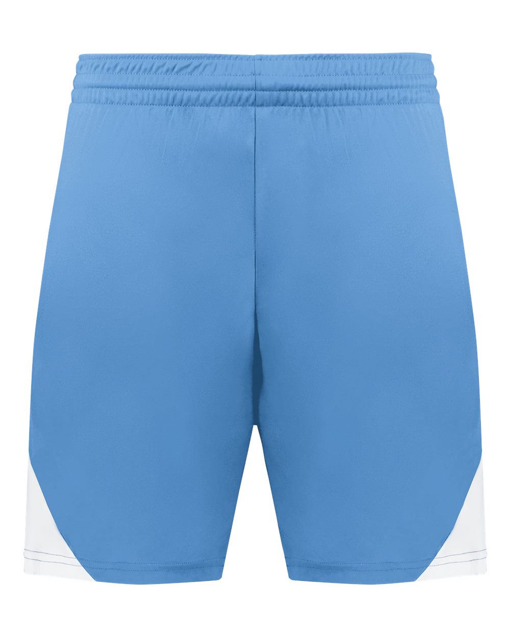 Augusta Sportswear Youth Step-Back Basketball Shorts. 1737 - Columbia Blue/ White