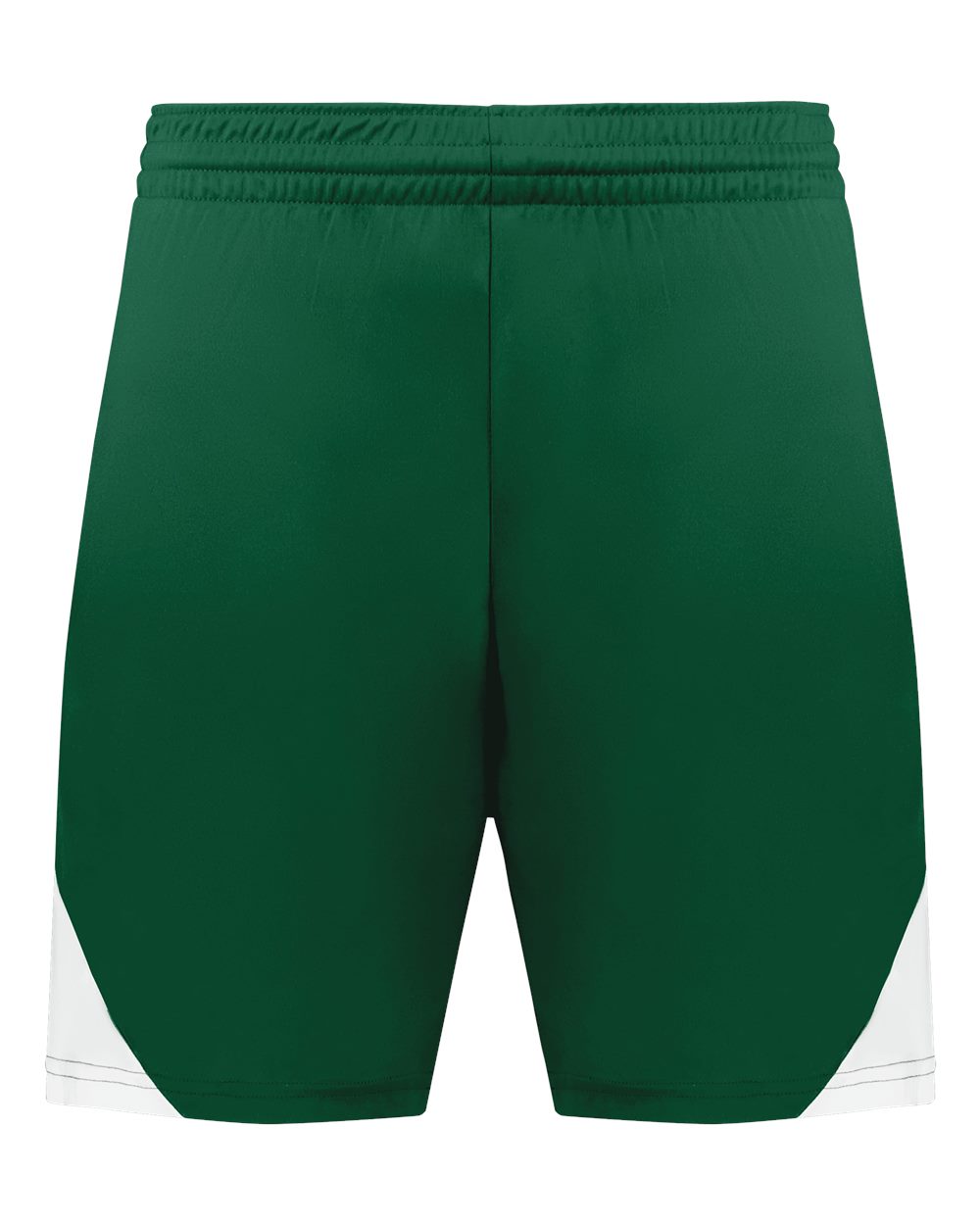 Augusta Sportswear Youth Step-Back Basketball Shorts. 1737 - Dark Green/ White