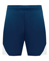 Augusta Sportswear Youth Step-Back Basketball Shorts. 1737 - Navy/ White