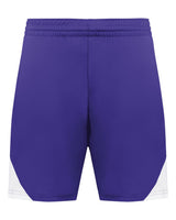 Augusta Sportswear Youth Step-Back Basketball Shorts. 1737 - Purple/ White
