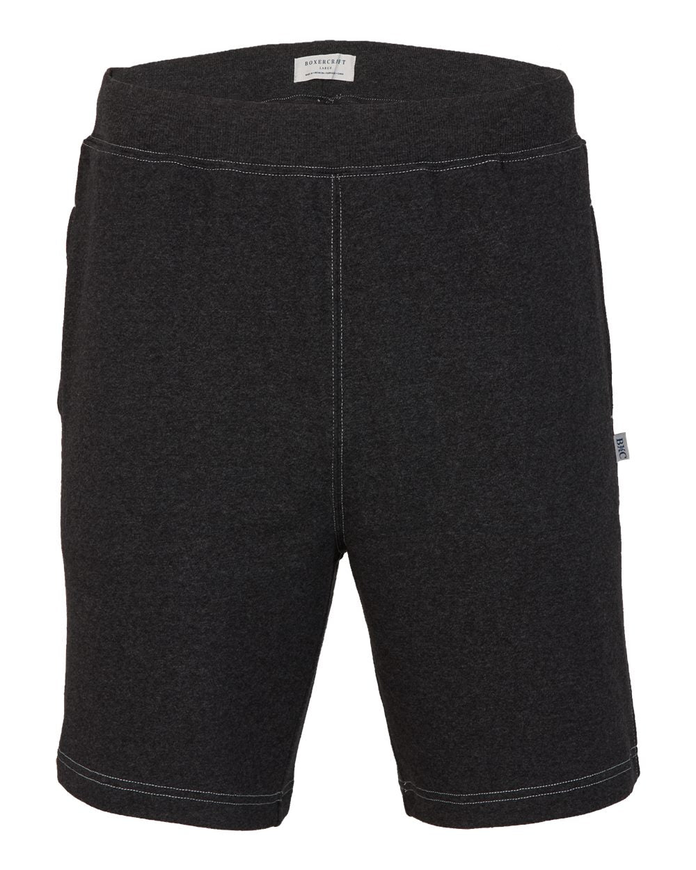 Boxercraft Men's French Terry Shorts. BM6501 - Charcoal Heather