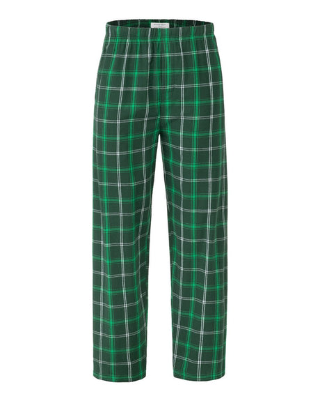 Boxercraft Men's Harley Flannel Pants. BM6624 - Varsity Green White Plaid