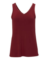 Boxercraft Women's Bamboo V-Neck Tank Top. BW2504 - Mantra Red