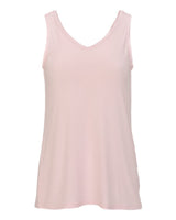 Boxercraft Women's Bamboo V-Neck Tank Top. BW2504 - Pink Serenity