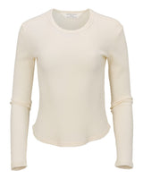 Boxercraft Women's Waffle Knit Baby Long Sleeve T-Shirt. BW3103 - Natural