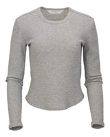 Boxercraft Women's Waffle Knit Baby Long Sleeve T-Shirt. BW3103 - Oxford Heather