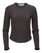 Boxercraft Women's Waffle Knit Baby Long Sleeve T-Shirt. BW3103 - Charcoal Heather