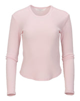 Boxercraft Women's Waffle Knit Baby Long Sleeve T-Shirt. BW3103 - Pink Serenity