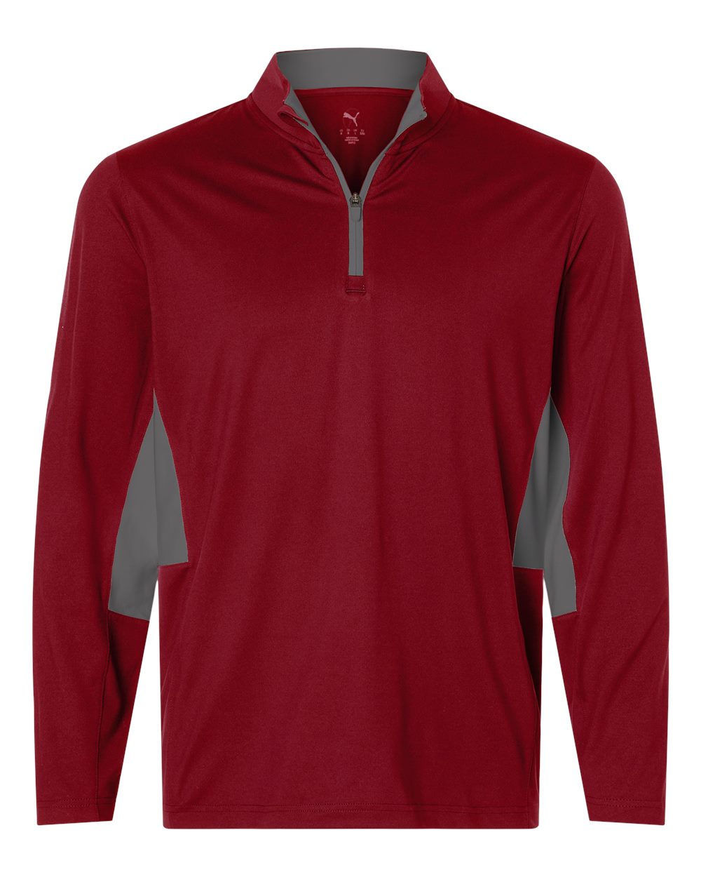 Puma Golf Men's Pure 2.0 Quarter-Zip. 628858 - Dark Crimson/ Slate Sky