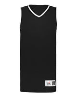 Alleson Athletic Men's Retro Basketball Jersey. A51000 - Black/ Black/ White