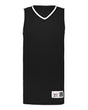Alleson Athletic Men's Retro Basketball Jersey. A51000 - Black/ Black/ White