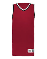 Alleson Athletic Men's Retro Basketball Jersey. A51000 - Red/ Black/ White