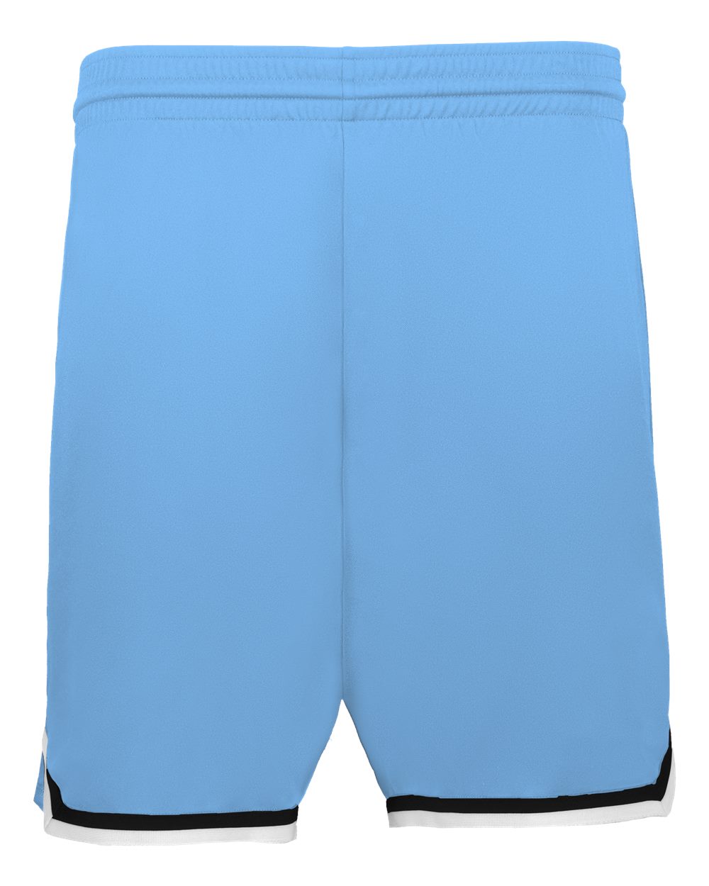 Alleson Athletic Men's Retro Basketball Shorts. A52000 - Columbia Blue/ Black/ White