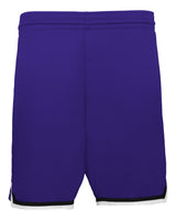 Alleson Athletic Men's Retro Basketball Shorts. A52000 - Purple/ Black/ White