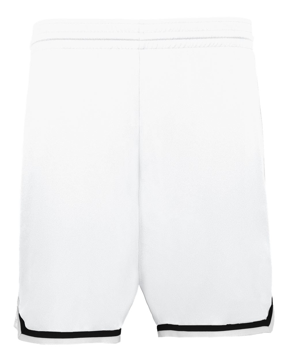 Alleson Athletic Men's Retro Basketball Shorts. A52000 - White/ Black/ White