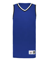 Alleson Athletic Youth Retro Basketball Jersey. A53000 - Royal/ Black/ White
