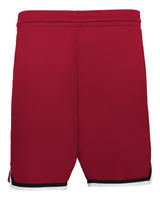Alleson Athletic Youth Retro Basketball Shorts. A54000 - Red/ Black/ White