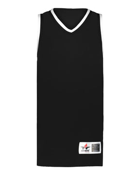 Alleson Athletic Women's Retro Basketball Jersey. A55000 - Black/ Black/ White