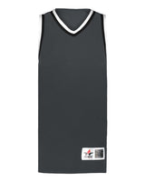 Alleson Athletic Women's Retro Basketball Jersey. A55000 - Graphite/ Black/ White