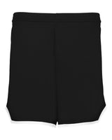 Alleson Athletic Women's Retro Basketball Shorts. A56000 - Black/ Black/ White