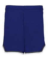Alleson Athletic Women's Retro Basketball Shorts. A56000 - Navy/ Graphite/ White