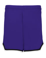 Alleson Athletic Women's Retro Basketball Shorts. A56000 - Purple/ Black/ White
