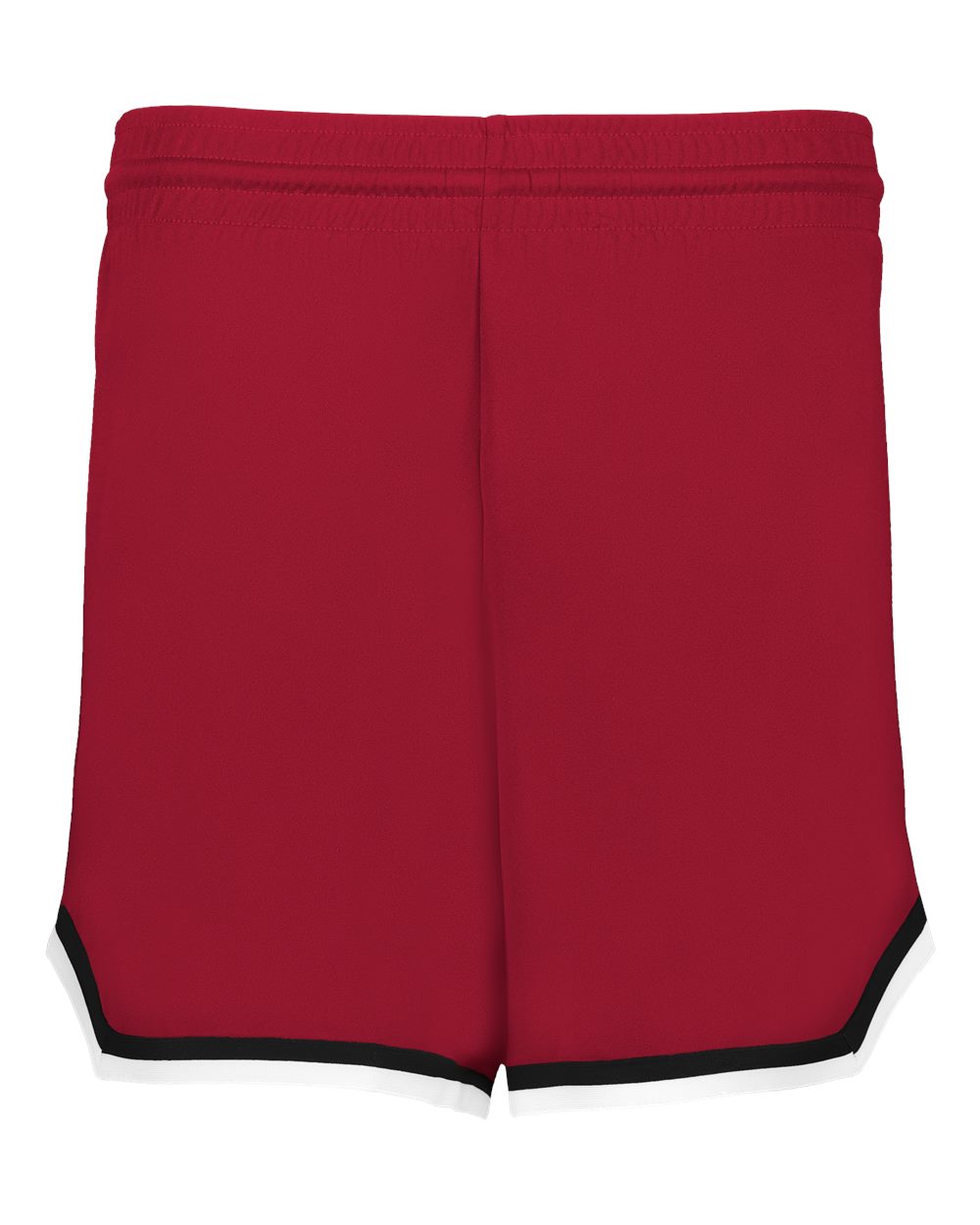 Alleson Athletic Women's Retro Basketball Shorts. A56000 - Red/ Black/ White