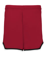 Alleson Athletic Women's Retro Basketball Shorts. A56000 - Red/ Black/ White