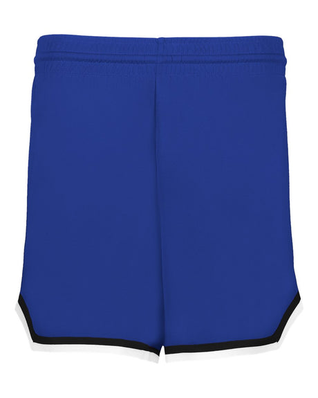 Alleson Athletic Women's Retro Basketball Shorts. A56000 - Royal/ Black/ White