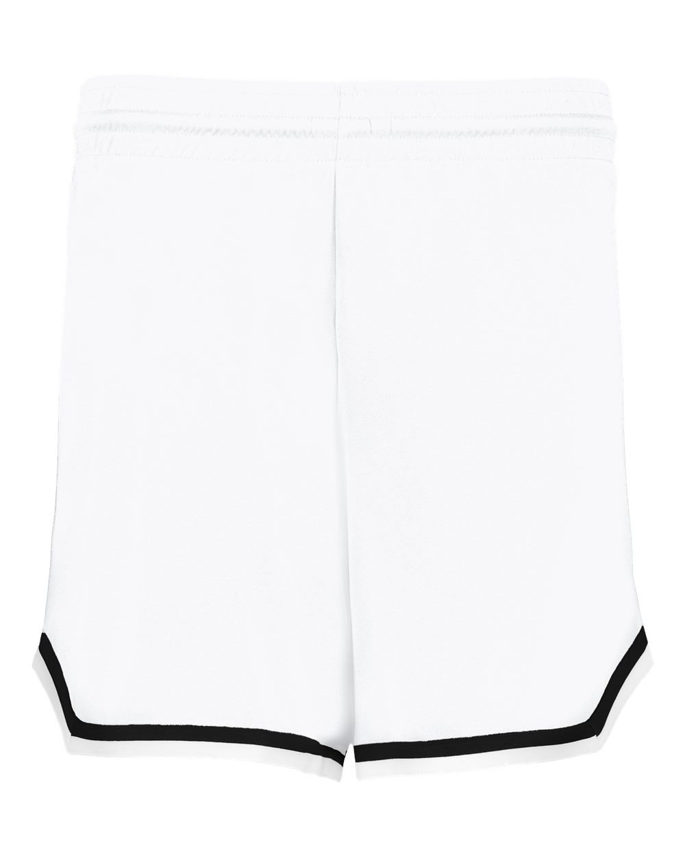 Alleson Athletic Women's Retro Basketball Shorts. A56000 - White/ Black/ White