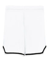 Alleson Athletic Women's Retro Basketball Shorts. A56000 - White/ Black/ White